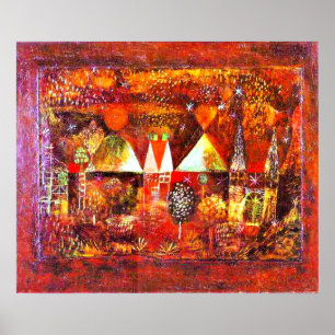 Paul Klee - Nocvändal Festivity, berömd-målning Poster