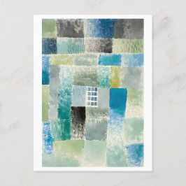 Paul Klee Painting, First House in a Settlement Vykort