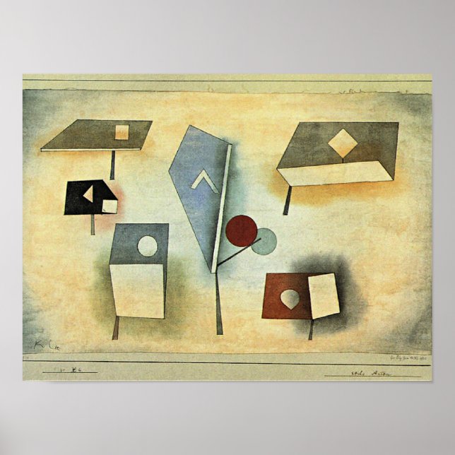 Paul Klee painting, Six Species, Poster (Framsidan)