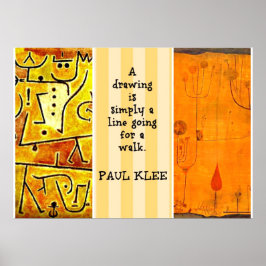 Paul Klee Paintings och Paul Klee Quote Poster