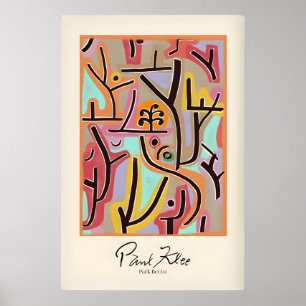 Paul Klee Park Bei Lu Färgglatt Abstrakt Landskap Poster