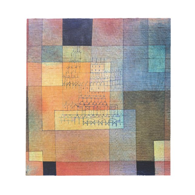 Paul Klee, Polyfonisk arkitektur, Anteckningsblock (Framsida)