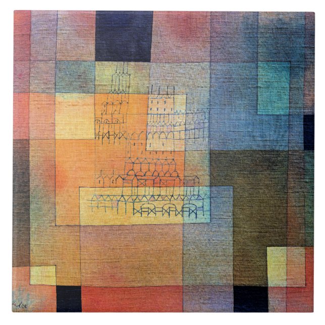 Paul Klee, Polyfonisk arkitektur, Kakelplatta (Framsidan)
