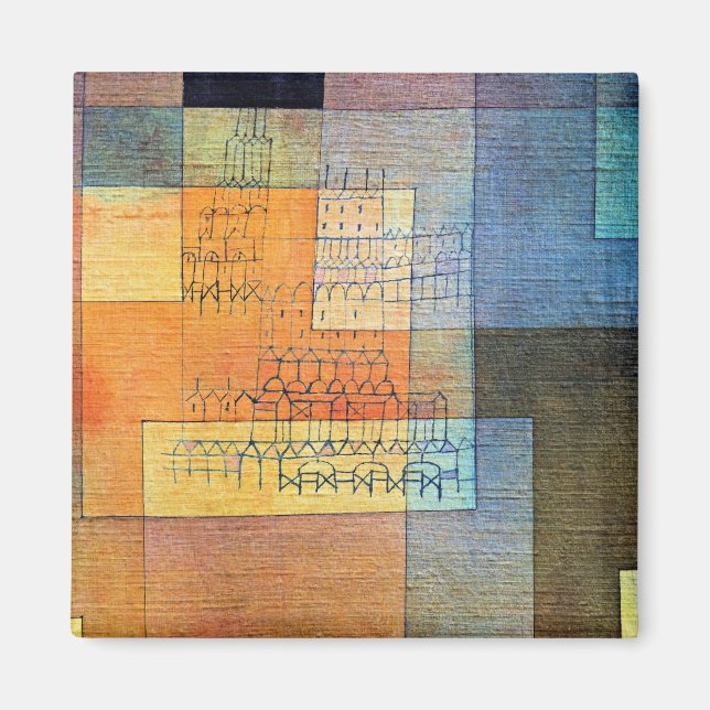 Paul Klee - Polyphonic Architecture Magnet (Framsidan)