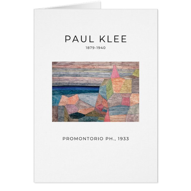 Paul Klee, Promontorio Ph. (1933) - Konstkort OBS Kort (Framsidan)