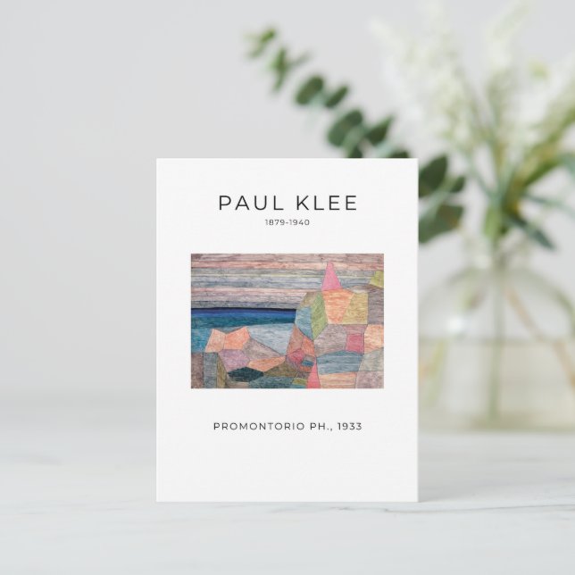 Paul Klee, Promontorio Ph. - Modern Abstrakt Art Vykort (Stående Fram)