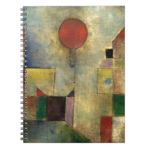 Paul Klee Red Balloon Anteckningsbok Med Spiral
