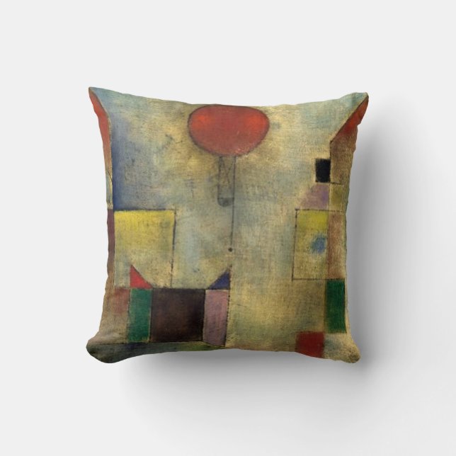 Paul Klee Red Balloon Kudde (Framsida)