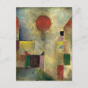 Paul Klee Red Balloon Vykort