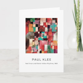 Paul Klee, Red Grönt and Violet Gult - Fine Art Kort