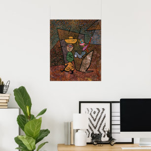 Paul Klee reser runt i cirkusen Poster