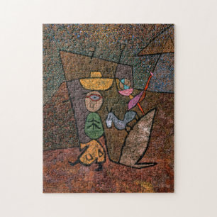 Paul Klee reser runt i cirkusen Pussel