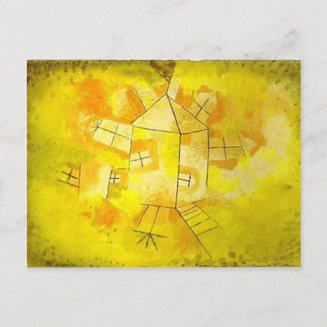 Paul Klee: Revolving House Vykort (Framsida)