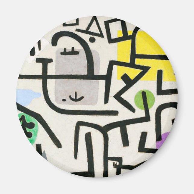 Paul Klee Rich Harbor Abstrakt Expressionism Magnet (Framsidan)
