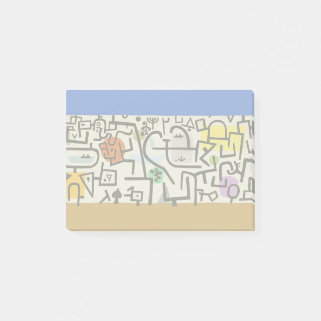 Paul Klee Rich Harbor Abstrakt Expressionism Post-it Block (Framsida)