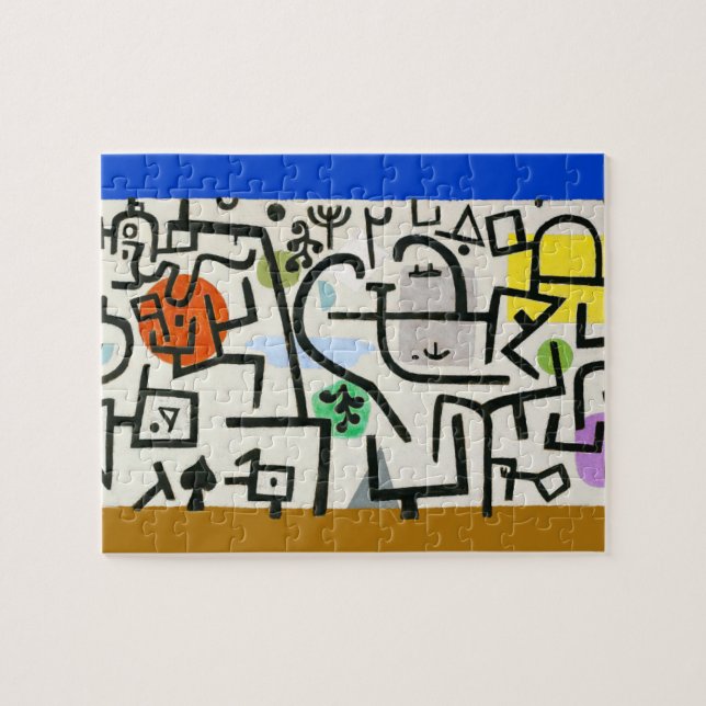 Paul Klee Rich Harbor Abstrakt Expressionism Pussel (Horisontell)