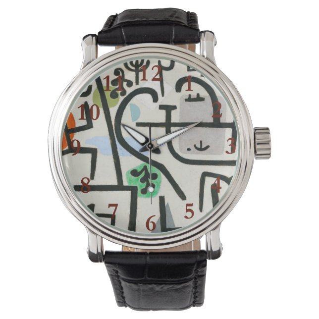 Paul Klee Rik Harbour Abstrakt Expressionism Armbandsur (Framsida)