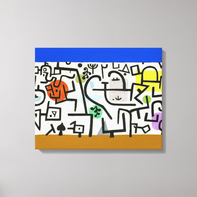 Paul Klee Rik Harbour Abstrakt Expressionism Canvastryck (Framsida)
