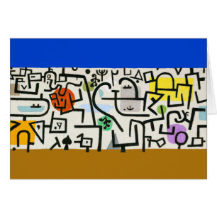 Paul Klee Rik Harbour Abstrakt Expressionism Hälsningskort
