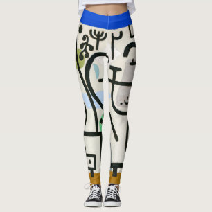 Paul Klee Rik Harbour Abstrakt Expressionism Leggings