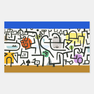 Paul Klee Rik Harbour Abstrakt Expressionism Rektangulärt Klistermärke