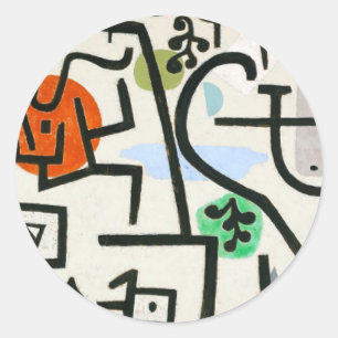 Paul Klee Rik Harbour Abstrakt Expressionism Runt Klistermärke