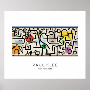 Paul Klee, Rik Port Abstrakt Modern Fine Art Poster