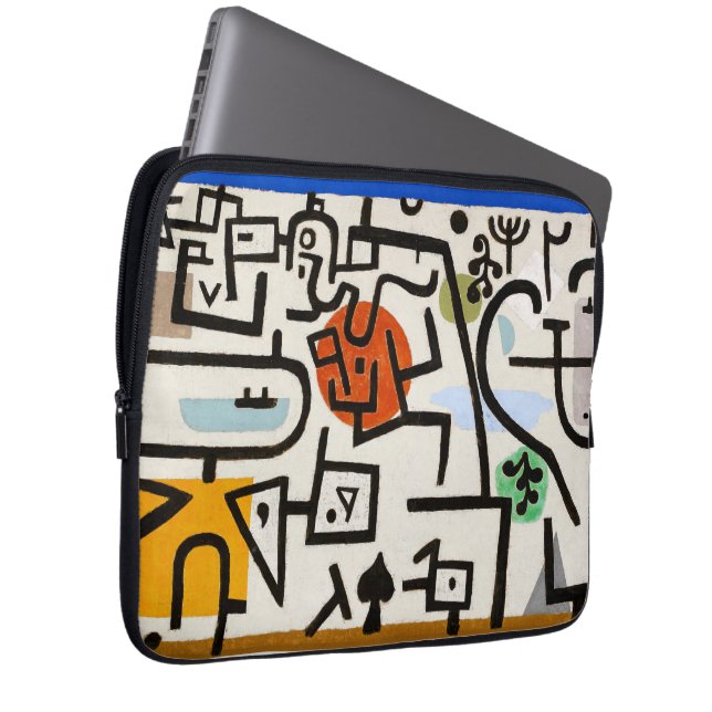 Paul Klee "Rik Port" Modern Abstrakt Laptop Fodral (Framsidan Höger)