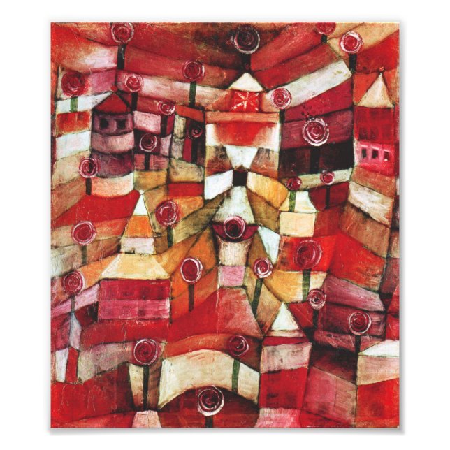 Paul Klee Ro Garden Print Fototryck (Framsidan)