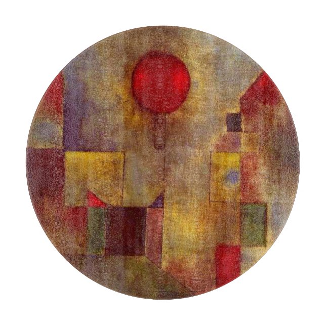 Paul Klee Röd Ballong Abstrakt Färgrik Konst  (Framsidan)