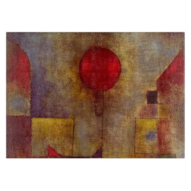 Paul Klee Röd Ballong Abstrakt Färgrik Konst  (Framsidan)