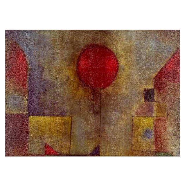 Paul Klee Röd Ballong Abstrakt Färgrik Konst  (Framsidan)