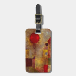 Paul Klee Röd Ballong Abstrakt Färgrik Konst Bagagebricka