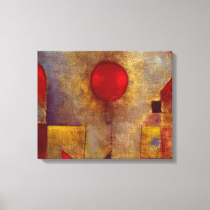 Paul Klee Röd Ballong Abstrakt Färgrik Konst  Canvastryck