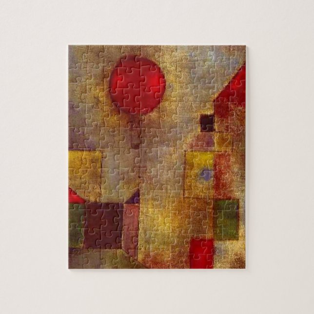 Paul Klee Röd Ballong Abstrakt Färgrik Konst  Pussel (Vertikal)