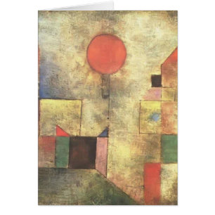 Paul Klee: Röd ballong Hälsningskort