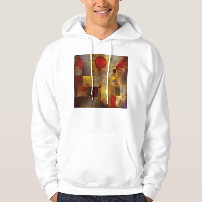 Paul Klee röd ballong Hoodie (Framsida)