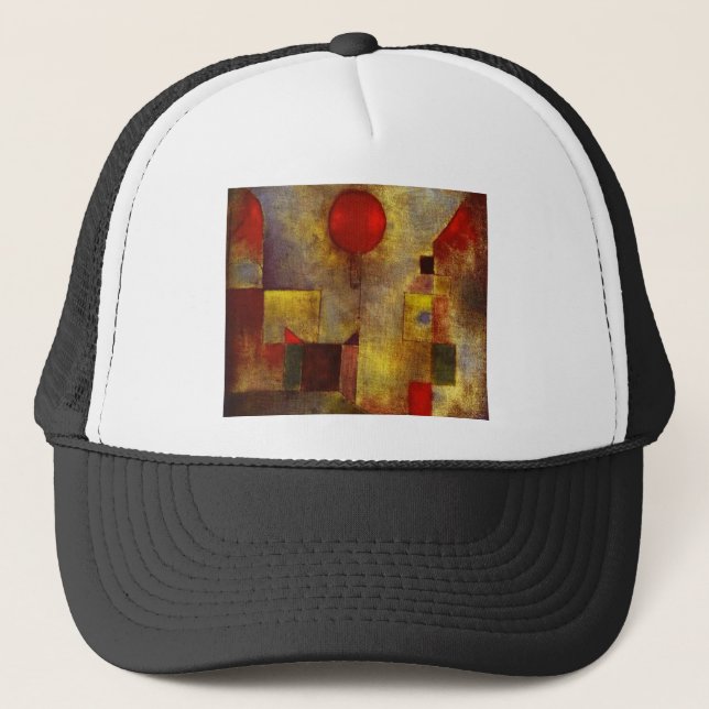 Paul Klee röd ballonghatt Truckerkeps (Framsida)