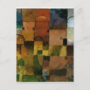 Paul Klee: Röda och vita domäner Vykort