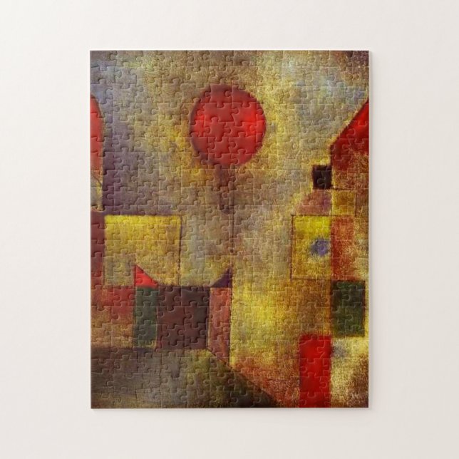 Paul Klee rött ballongpussel Pussel (Vertikal)