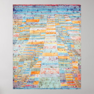 Paul Klee-sammansättning i en cirkel Poster