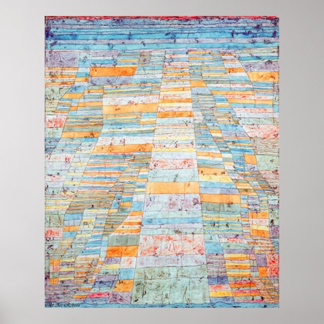Paul Klee-sammansättning i en cirkel Poster (Framsidan)