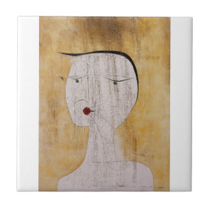 Paul Klee - Sealed Woman Kakelplatta