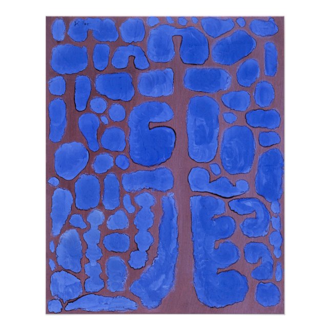 Paul Klee, Sen kväll ser ut... Fototryck (Framsidan)