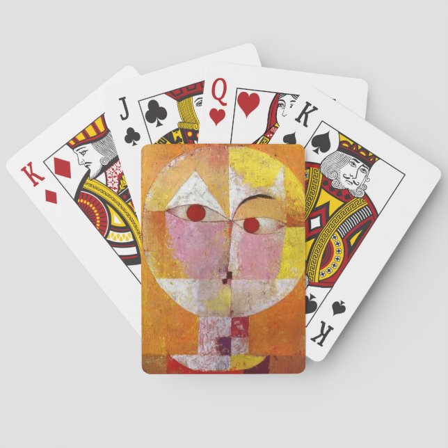 Paul Klee Senecio-målning Spelkort (Baksidan)