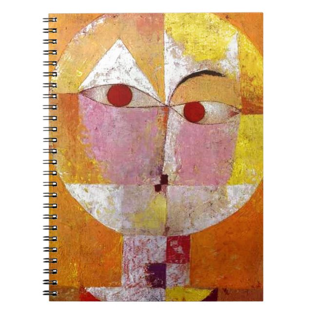 Paul Klee Senecio Painting Anteckningsbok Med Spiral (Framsidan)
