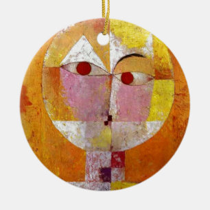 Paul Klee Senecio Painting Julgransprydnad Keramik