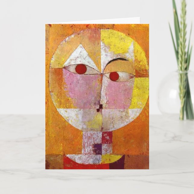 Paul Klee Senecio Painting Kort (Framsida)