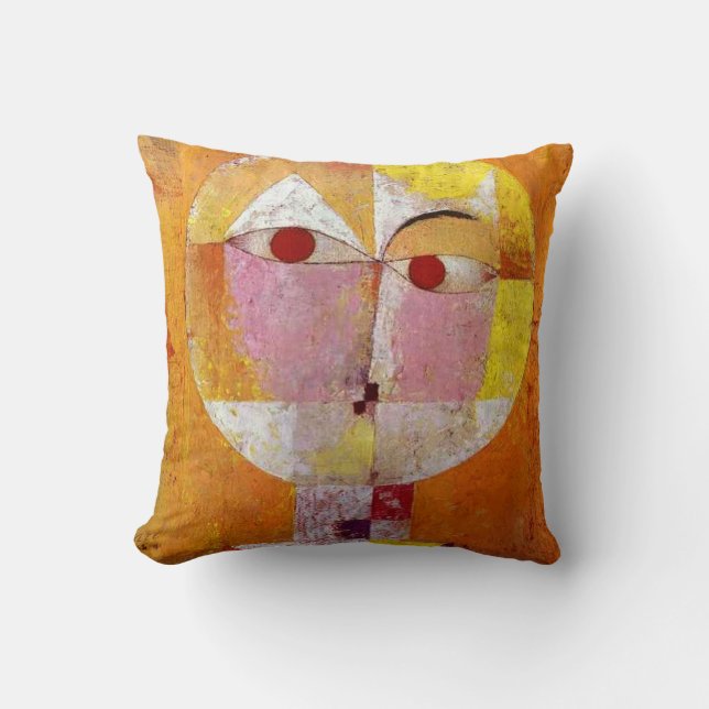 Paul Klee Senecio Painting Pillow Kudde (Framsida)