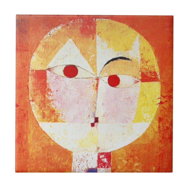 Paul Klee Senecio Tile Kakelplatta (Framsidan)